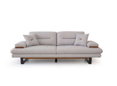 Designer Gray Sofa 3 Seat Modern Style Furniture in Living room 238cm Couches
